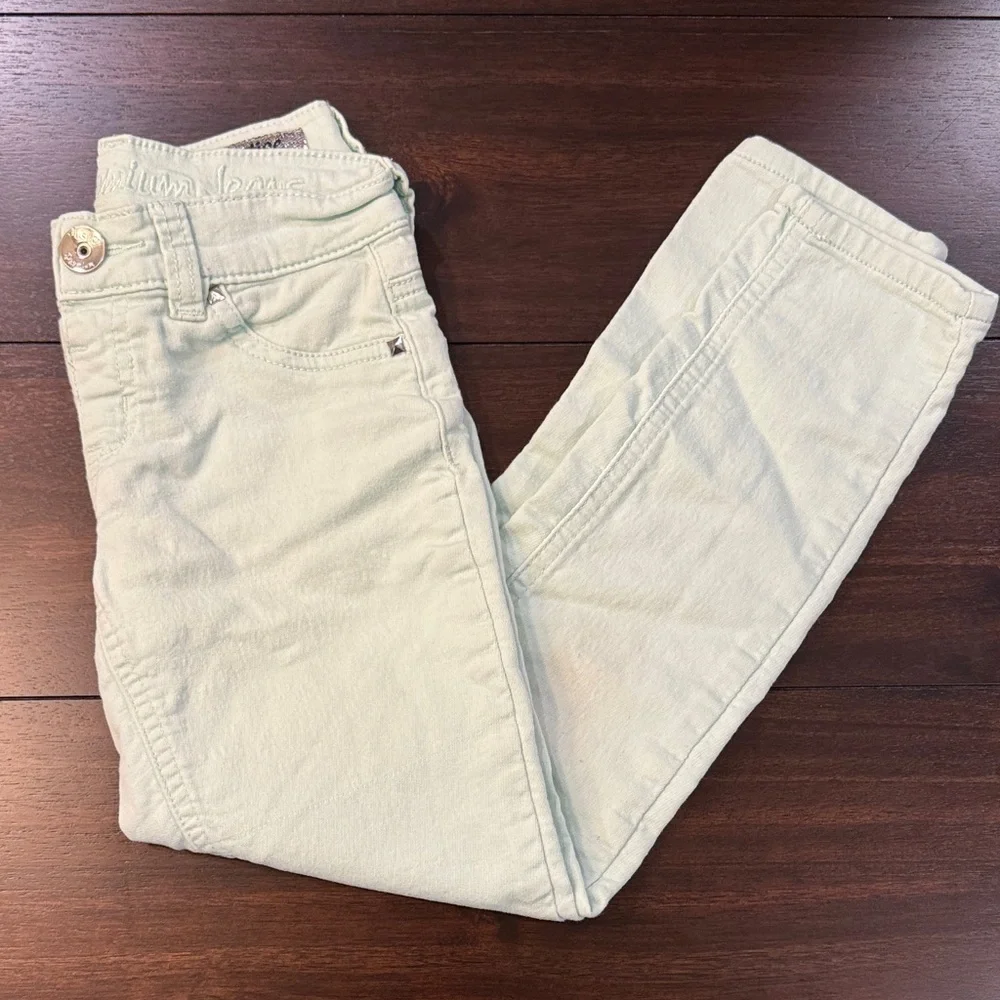 Justice Kids Mint Green Jeggings